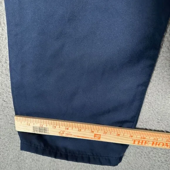 Nike Pants Womens‎ Size Large Blue Sweatpants Dri-Fit Lined Zip Ankle Drawstring - Picture 5 of 8